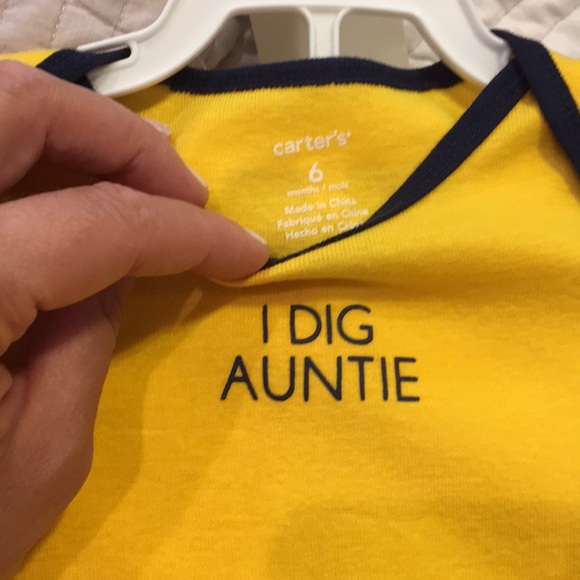 Carters I dig auntie outfit 6 month - Picture 6 of 6